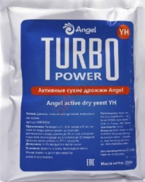 Активные сухие дрожжи Angel YH Active Dry Yeast 250гр.