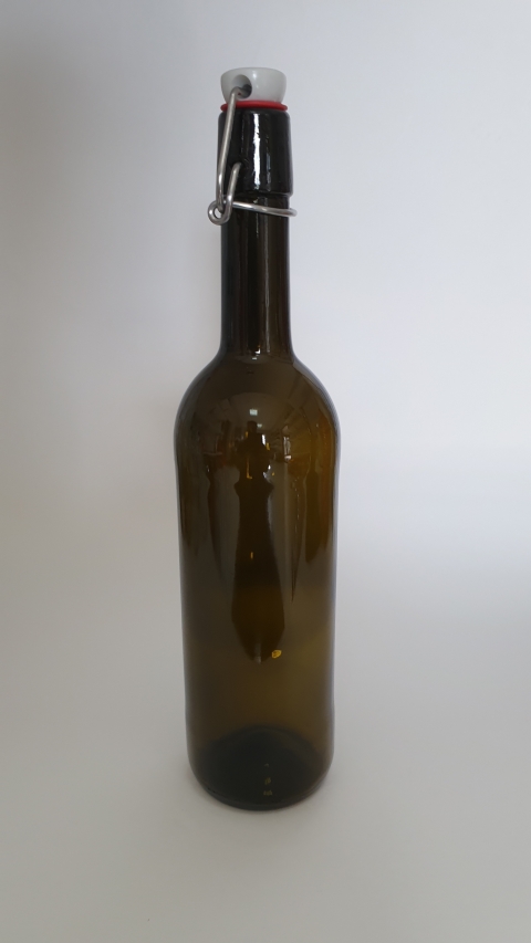 Бутылка винная бугель 0,75 л оливка