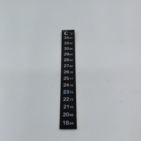 Термометр наклейка 18-34 °C