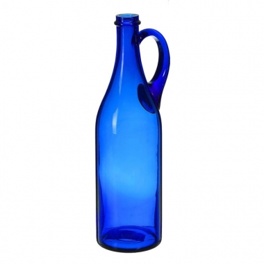 Бутыль 1 лит Синяя с ручкой